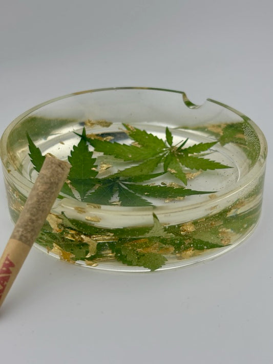 Hemp Ashtray - Circle Solid Clear