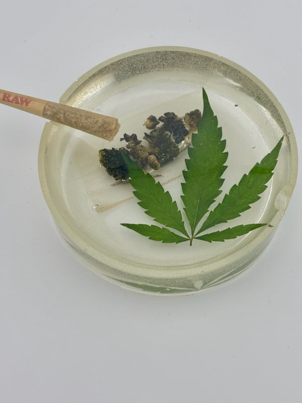 Hemp Ashtray - Circle Solid Clear